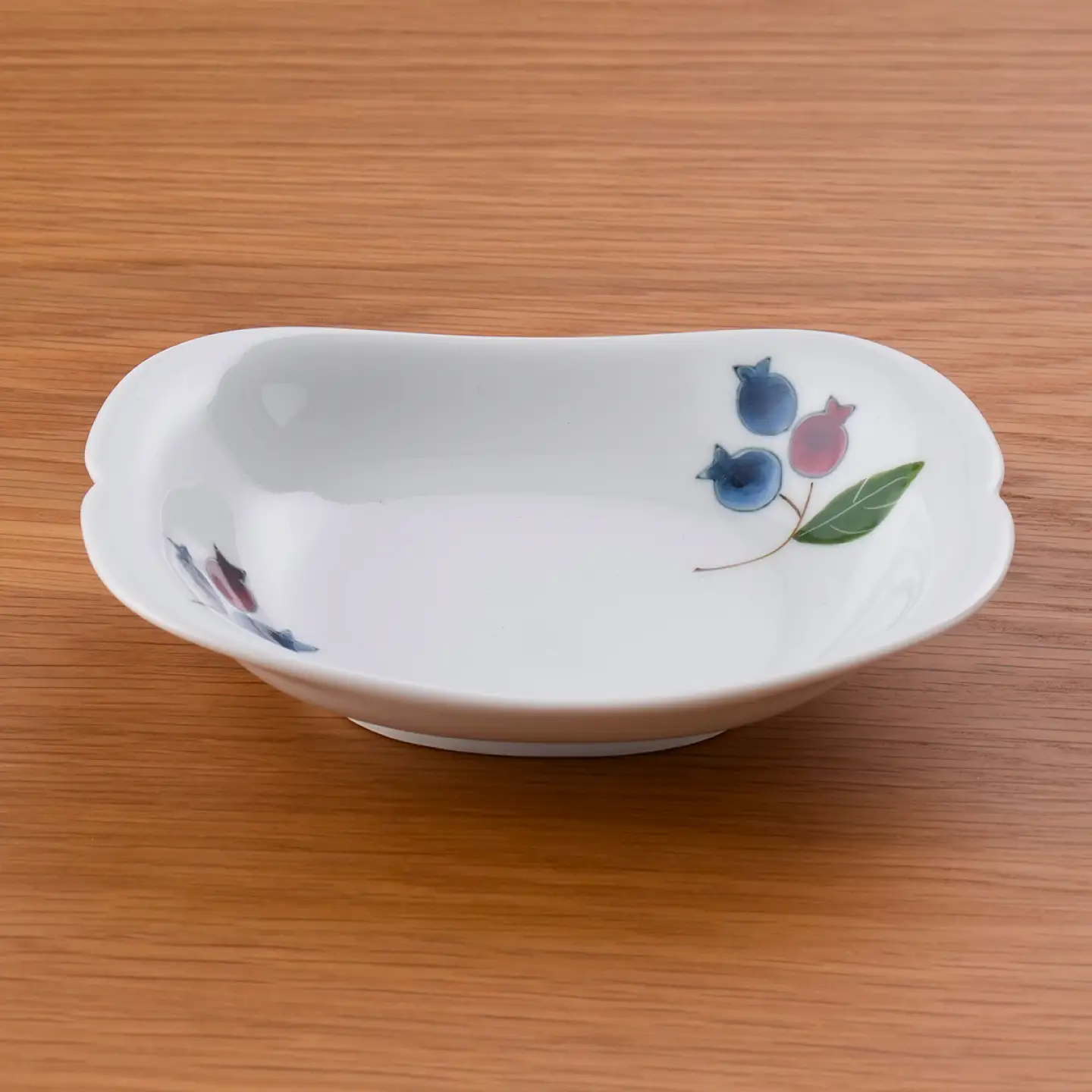 【波佐見焼】ブルーベリー 楕円平皿 3セット【松幸陶芸】[HB65]