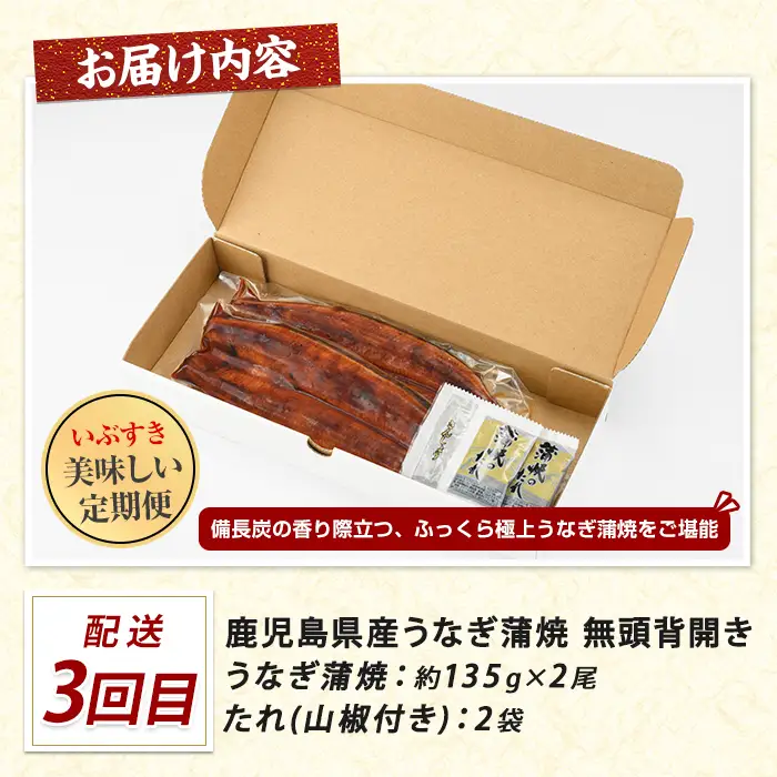【全３回定期便】鰻・カツオ・さつま揚げ いぶすきグルメ定期便 IBZ999-021