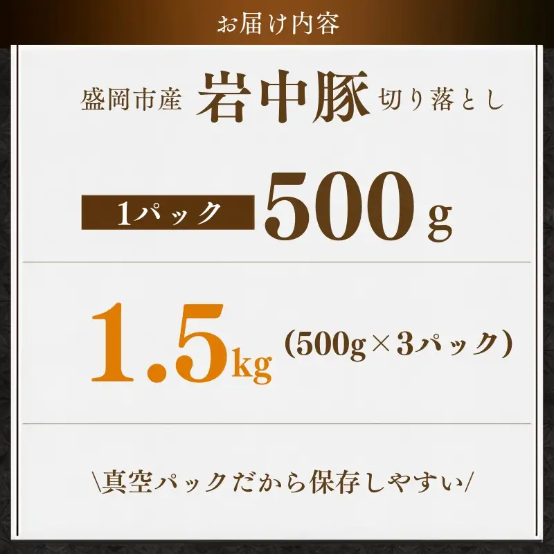 岩中豚 切り落とし 1.5kg 盛岡の恵み shikoku002b_01
