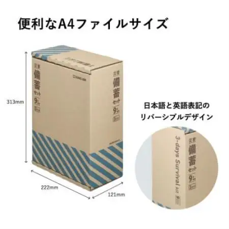 災害備蓄セット9年保存(3日分) BCS-500【1776529】