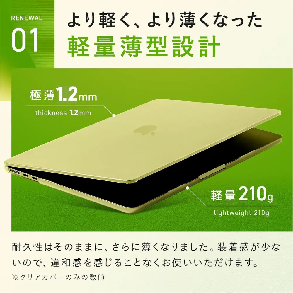 【堺市企画】Macbook カバー Neo13inch シトラス HOGOTECH