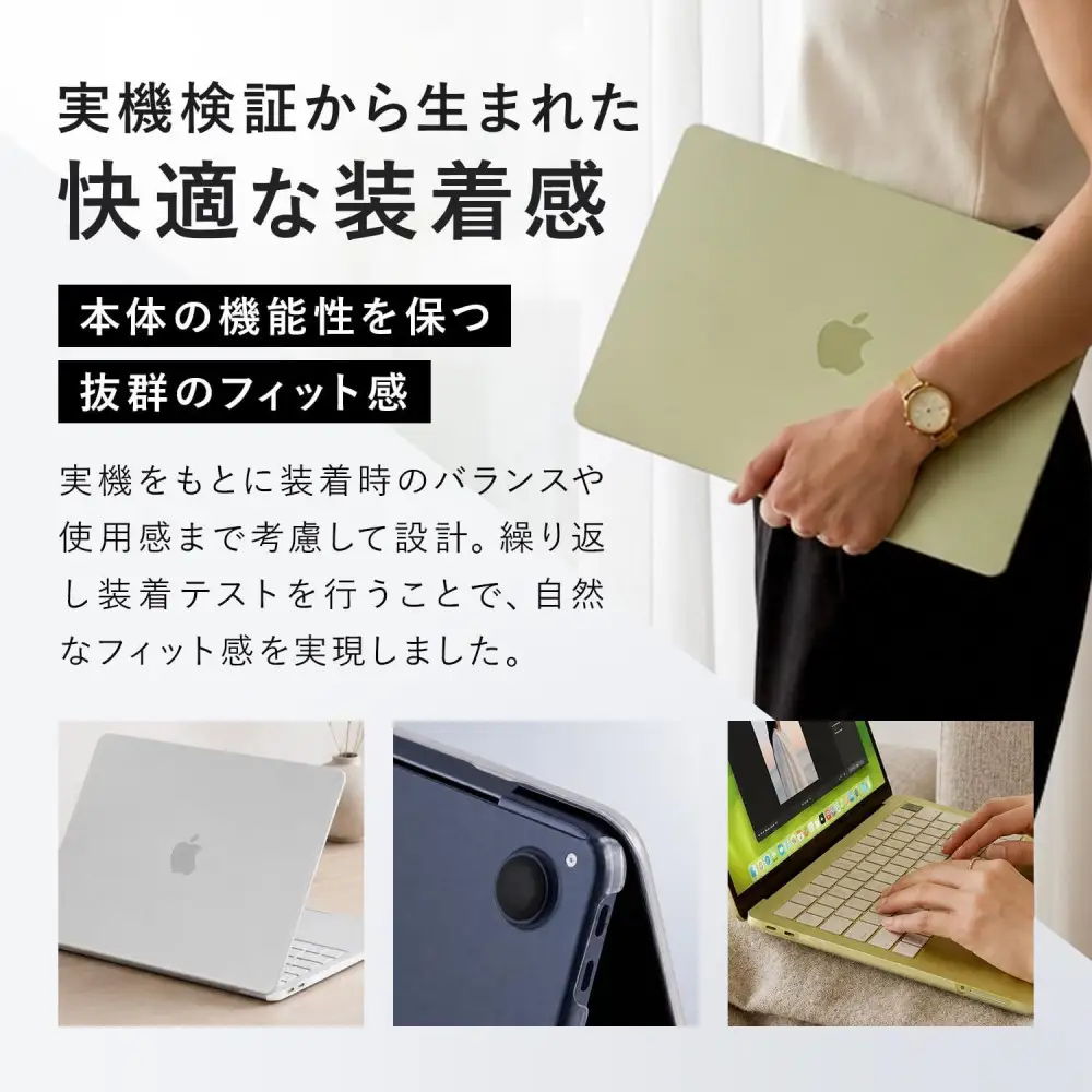 【堺市企画】Macbook カバー Neo13inch マットクリア HOGOTECH