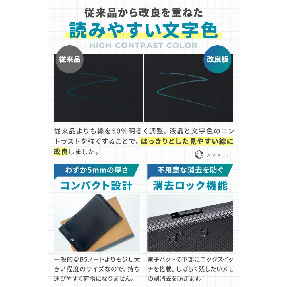 【堺市企画】電子メモパッド 8.5inch AVALIT