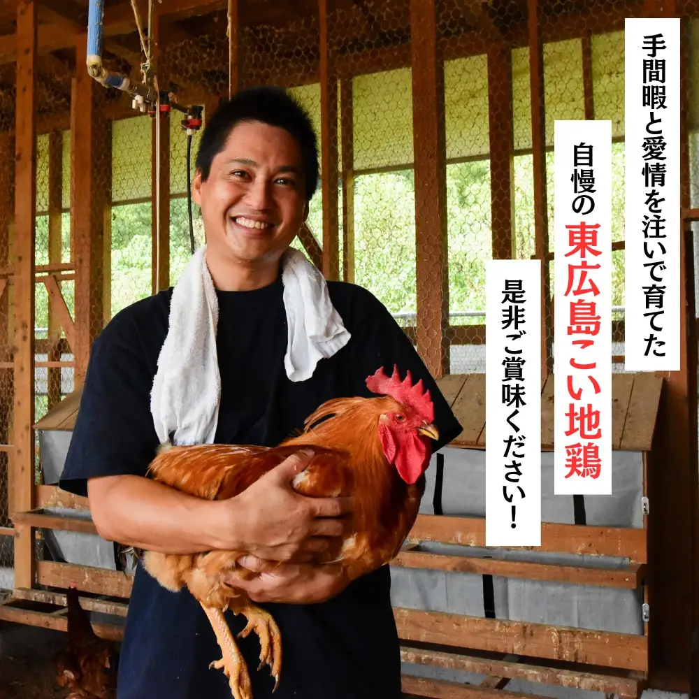 東広島こい地鶏半身セット（地鶏肉　半身＋鶏ガラスープ）【配達不可：離島】