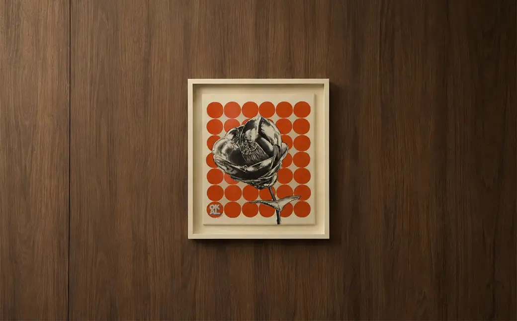 熊本城とPOPART HIGOROCKERS 肥後六花 アクリル画 アクリル 絵画 絵 美術 芸術 石膏ボード用フック付き 熊本県 熊本市