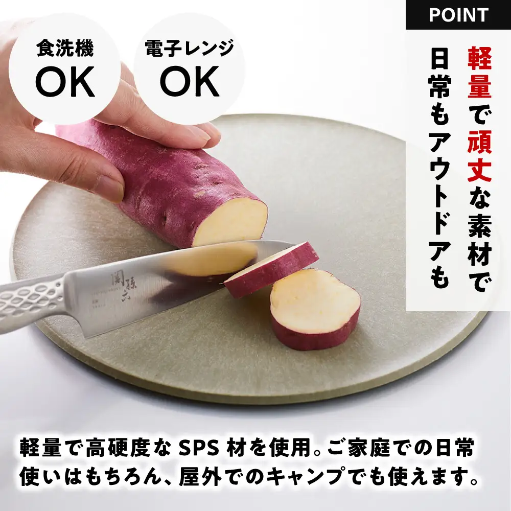 まな板になるお皿　CHOPLATE（チョップレート）174＆220【olivegreen】2枚セット 食器 お皿