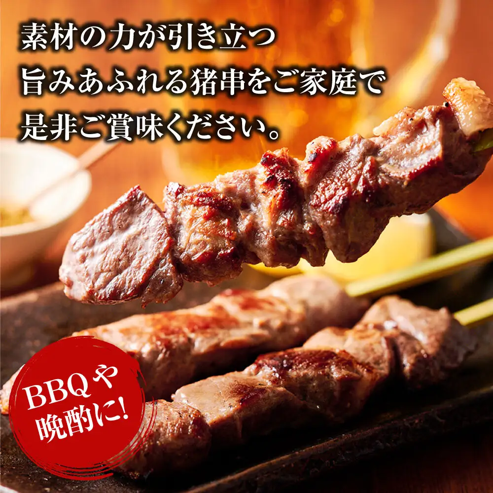 【晩酌にも！】 猪肉串　10本 【猪肉 ジビエ 焼肉用 BBQ 焼き鳥 晩酌 おつまみ ホームパーティー 人気 おすすめ 神奈川県 小田原市】