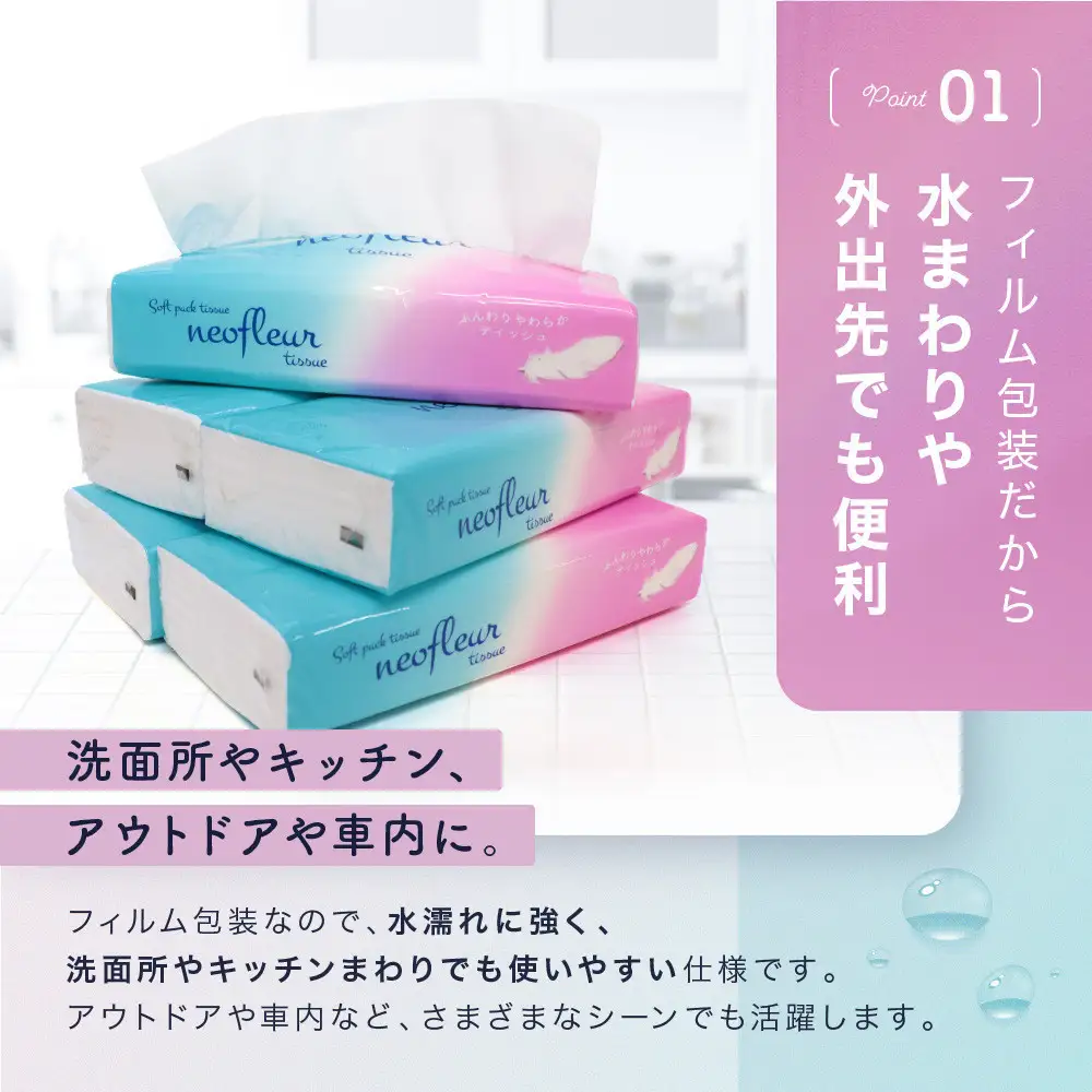 ソフトパックティッシュ 60個 コンパクト  ティッシュ