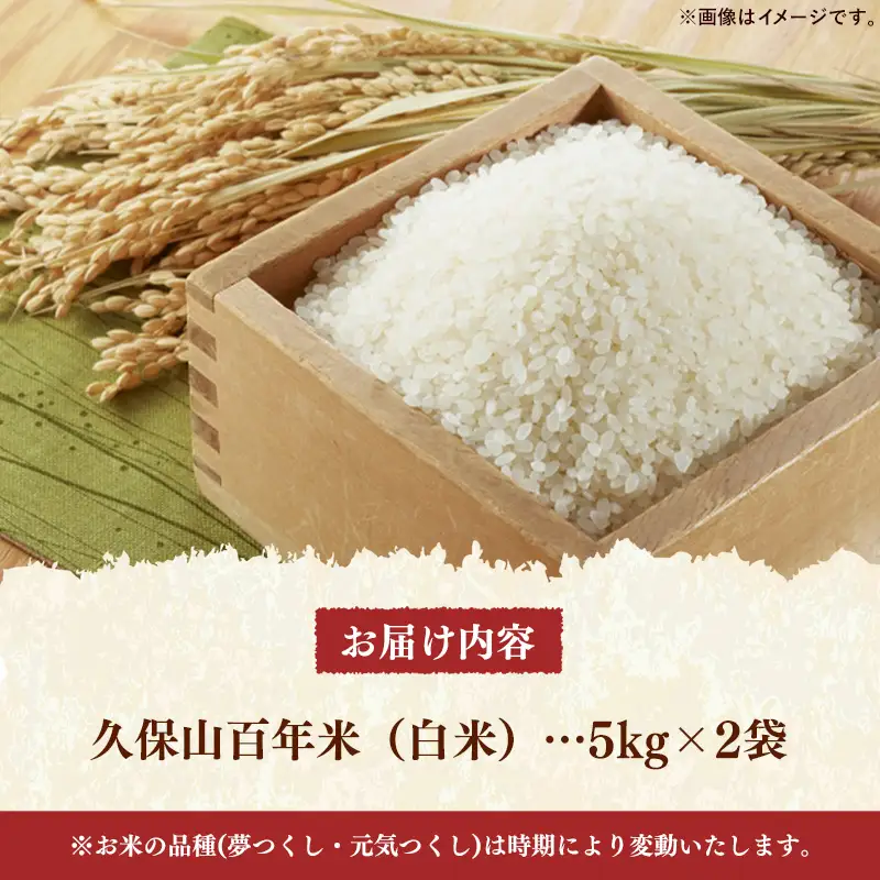 令和8年産【先行予約】久保山百年米 特別栽培米 白米 10kg(5kg×2袋) 夢つくし/元気つくし【精米 お米 米 ご飯 ごはん ブランド 元気つくし 夢つくし 農家直送 福岡県 筑前町 BT058】