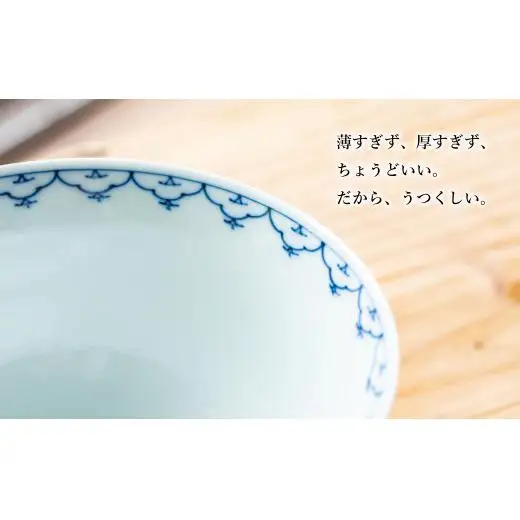 G459p 〈嘉久正窯〉輪宝 茶碗 こと?んふ?り 6寸皿 計6点セット 手描き 染付 飯碗 茶碗 丼 ケーキ皿