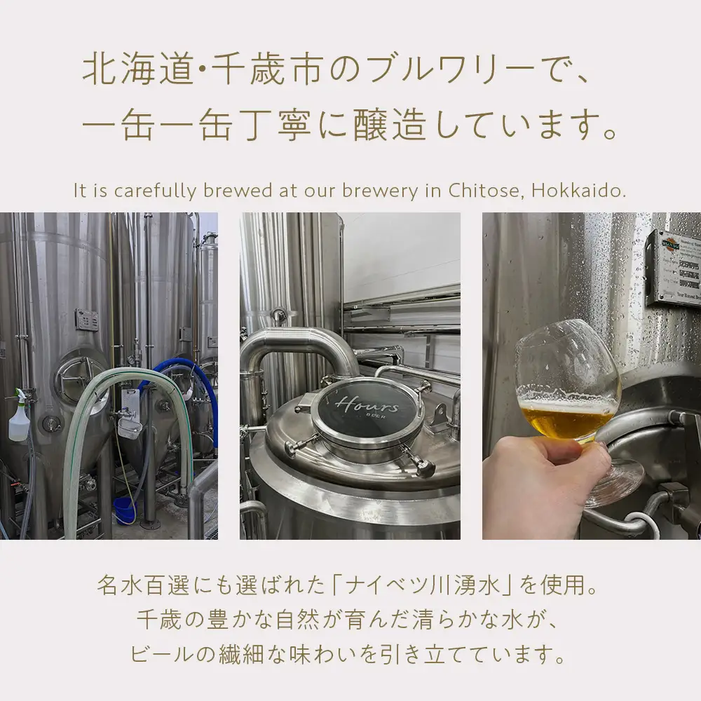 HOURS BEER 定番3種 飲み比べ 6缶セット