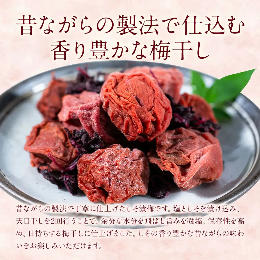 梅干し 昔ながらのしそ漬梅 150g×5個 計750g 薩摩西郷梅生産組合