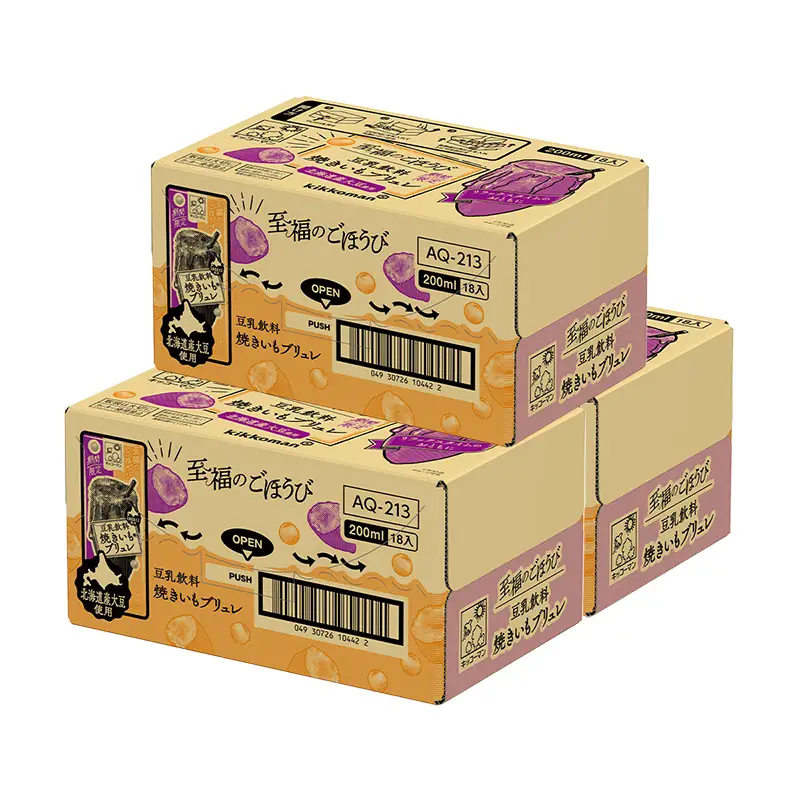 豆乳 豆乳飲料 至福のごほうび 焼きいもブリュレ 200ml×54本 キッコーマン 新発売