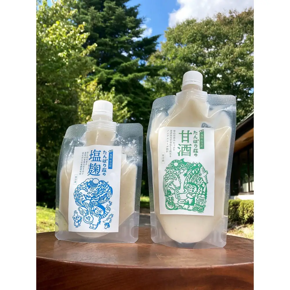 どぶろく「どんでん返し」3本＋甘酒4本・塩麹2本セット　※11月～翌年3月のお届け