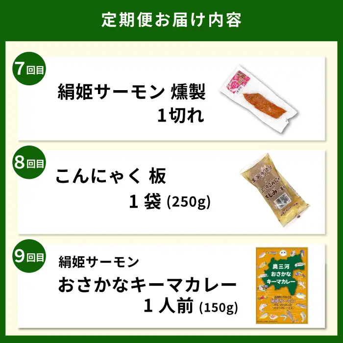 《全12回 定期便》 設楽町 全12品！お手軽 モリモリ 定期便 バラエティ セット 鮎 鰻肝やわらか煮 干ししいたけ まな板 ビーフシチュー キーマカレー カレー 甘露煮 サーモン 燻製 こんにゃく 昆布巻き 一夜干し 魚介 魚 鰻 おつまみ ご当地カレー 特産品 愛知県 設楽町-304