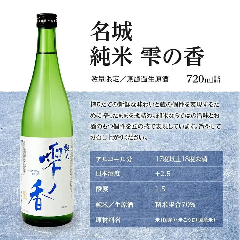 名城酒造　冬のさけセット　12月上旬発送