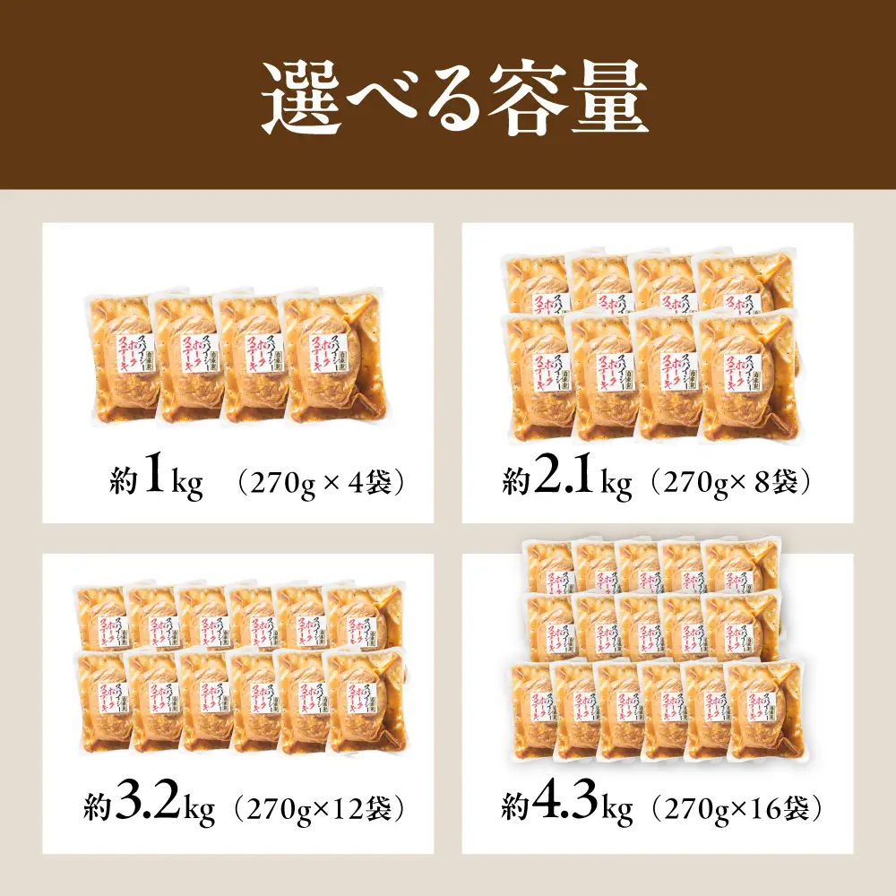 スパイシーPorkカットステーキ 約4kg