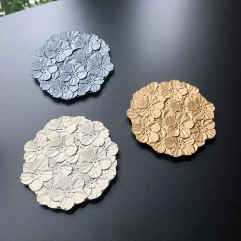 【高岡銅器】フラワーコースター桜 シルバー モダン おしゃれ 金属 アルミ 伝統工芸 富山県 高岡 FAD-2142
