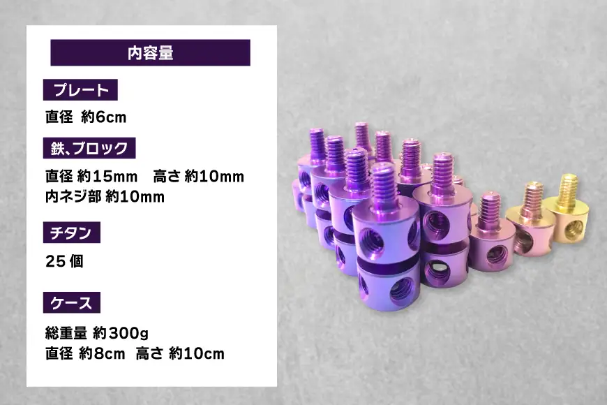 ネジ おもちゃ THE SCREW チタン25個入 パープル系
