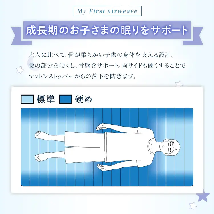 エアウィーヴ airweave for kids シングル