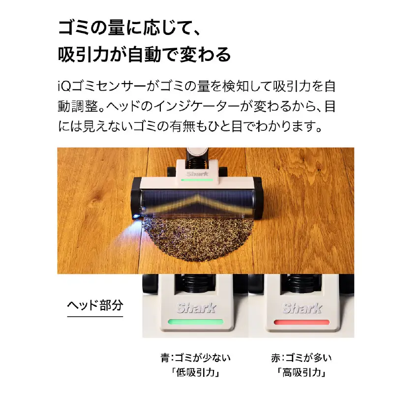 Shark ActiClean コードレススティッククリーナー ペタルベージュ LC800J  【289010-1】
