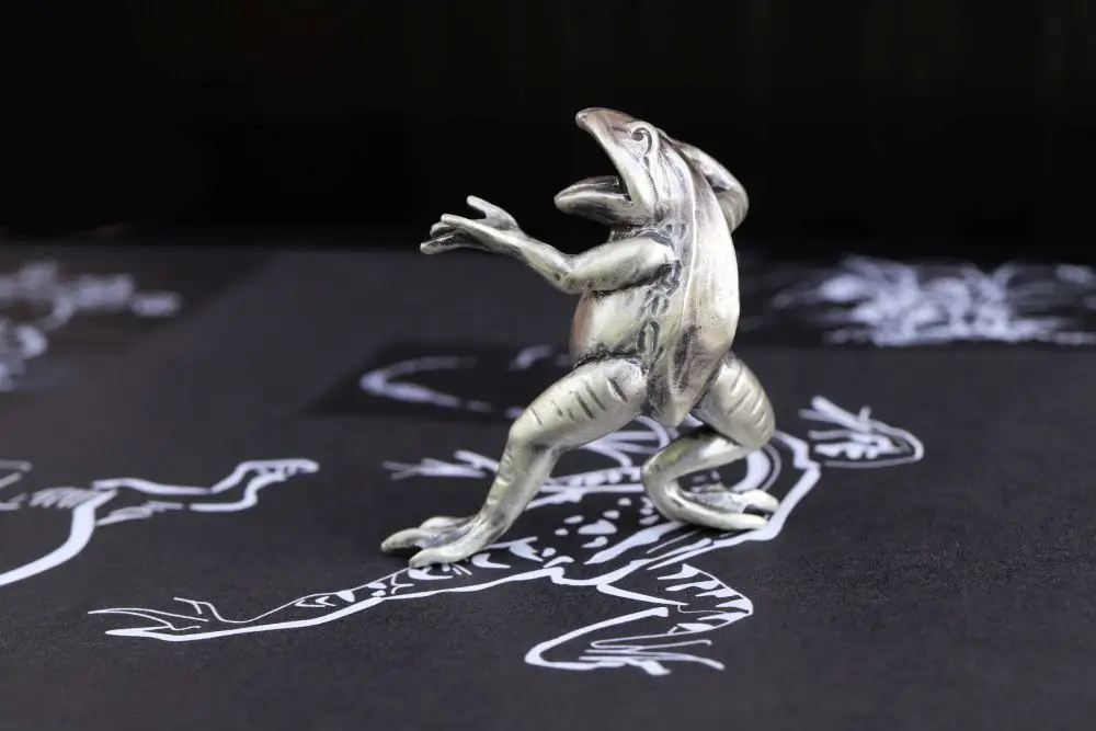  【縄文アクセサリーDo_goods】SILVER925製 鳥獣戯画 かえるのオブジェ　700-210 [5839-8595]