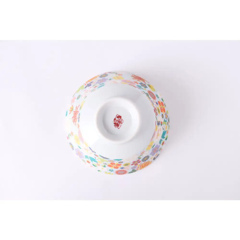 ペア飯碗　フラワーミックス