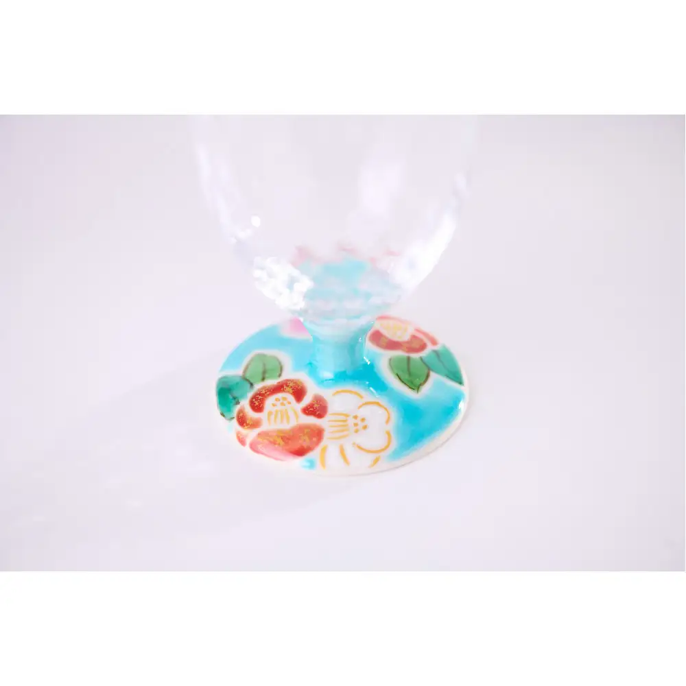 ペアフリーグラス小（格子）山茶花