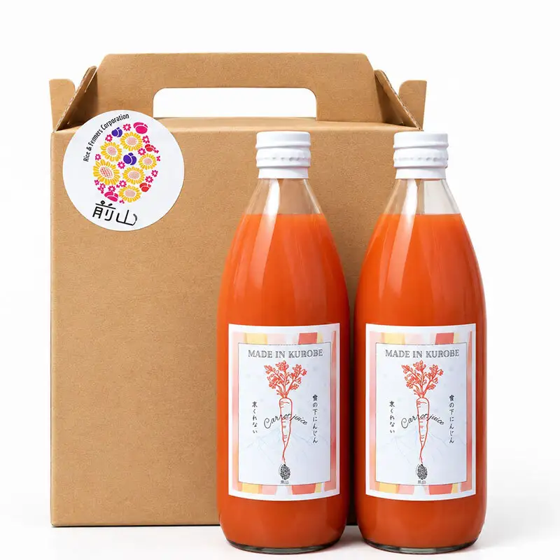 黒部市産 雪の下にんじんジュース 1,000ml 2本 箱入り ジュース 飲料 野菜ジュース ニンジン 人参 贈答 ギフト 富山県 黒部市