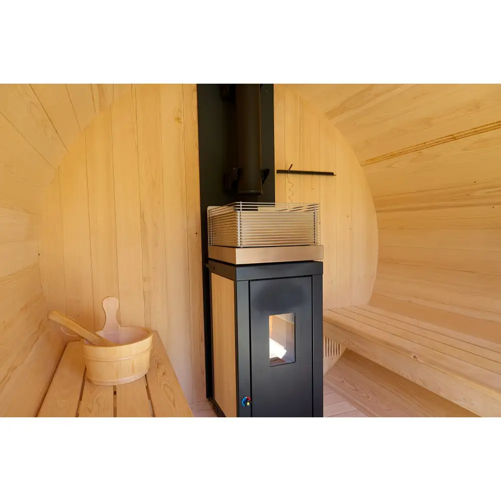 【石川県能美市】屋外用ペレットストーブ式バレルサウナ6名用