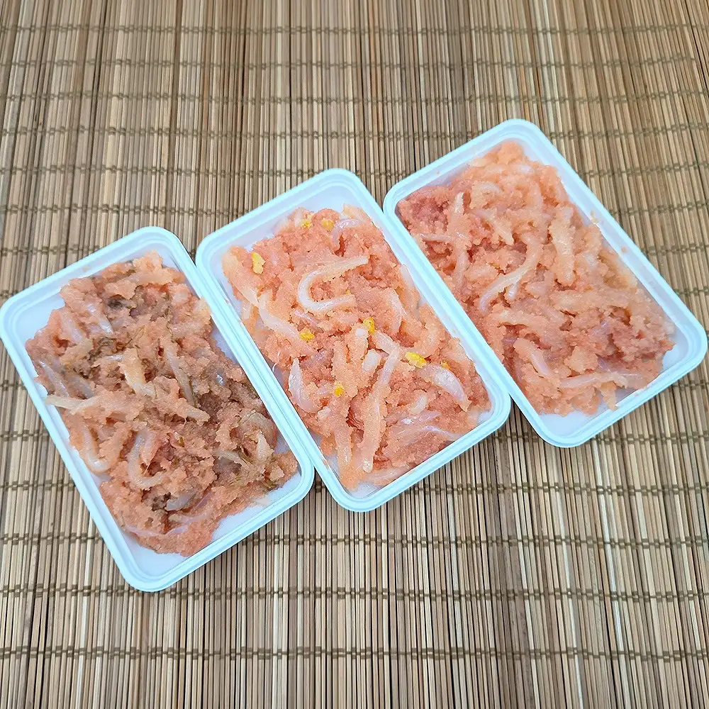 【明太たっぷり！いかめんたいざんまい食べ比べ】いかめんたい150g×1パック・いかめんたい柚子150g×1パック・いかめんたい昆布150g×1パックセット[H0283]