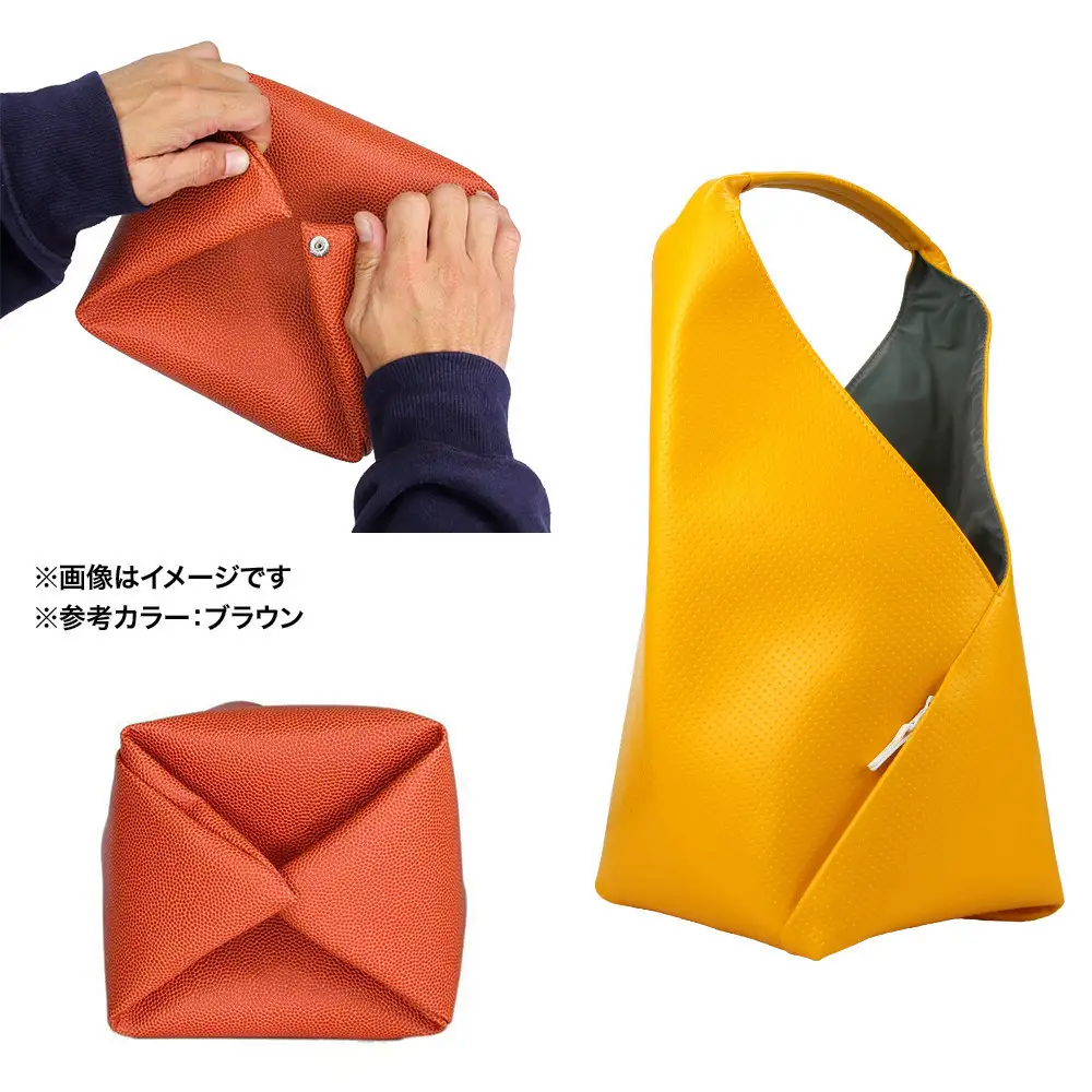 FUKUNARY ハンドバッグ Lサイズ ミカサ バレーボール イエロー M148L