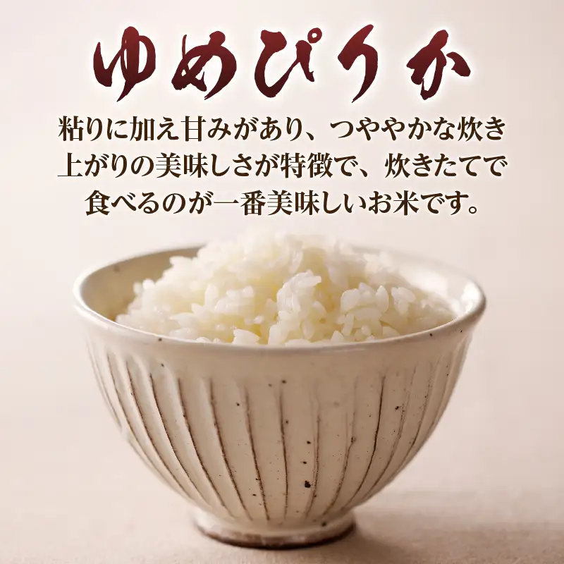 《令和8年産新米》3ヵ月連続お届け!ゆめぴりか10kg 特A 銘柄 ブランド米 精米 北海道 定期便 道産 お弁当 滝川市
