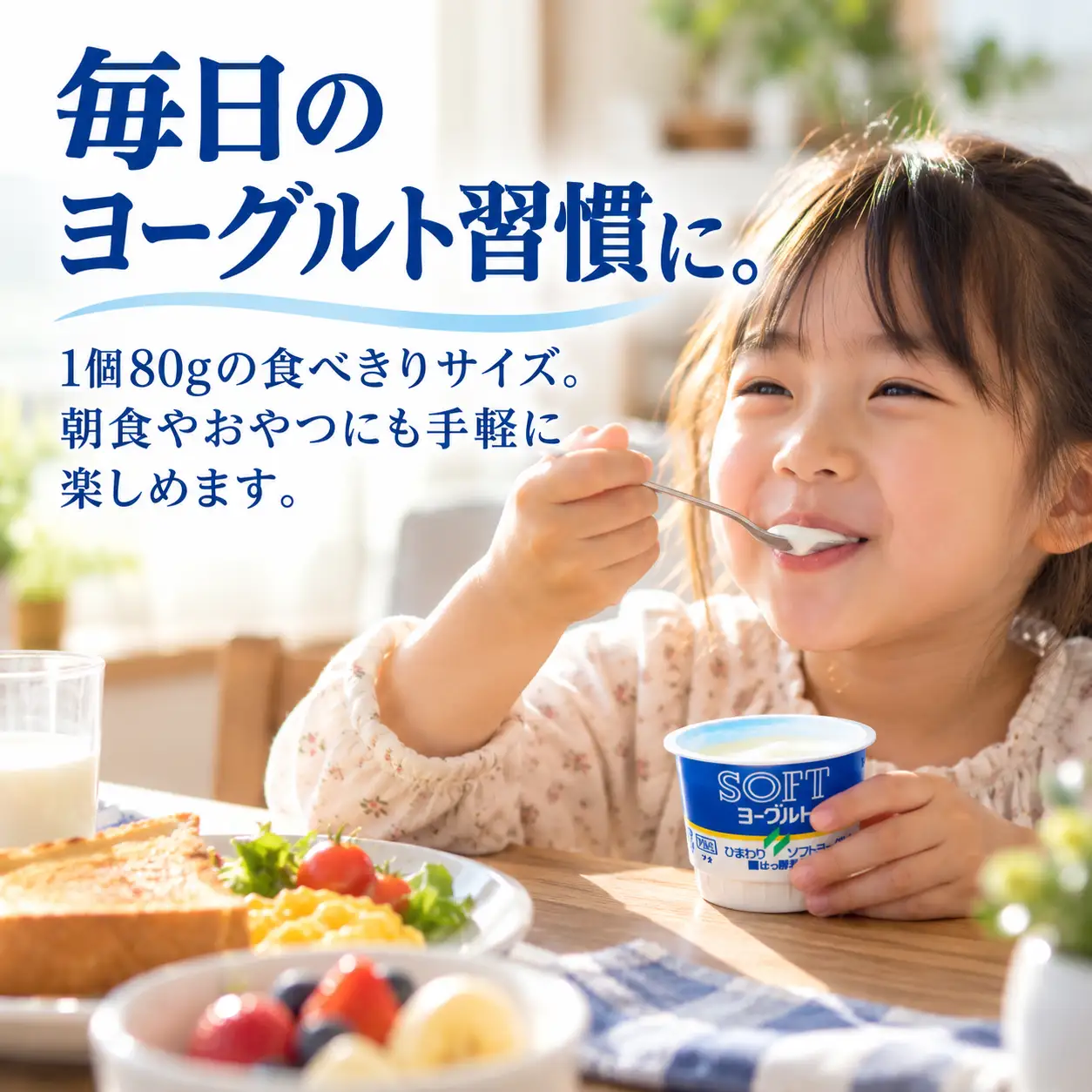 ソフトヨーグルト (80g×10個) | 乳製品 ご当地 ひまわり乳業 ヨーグルト