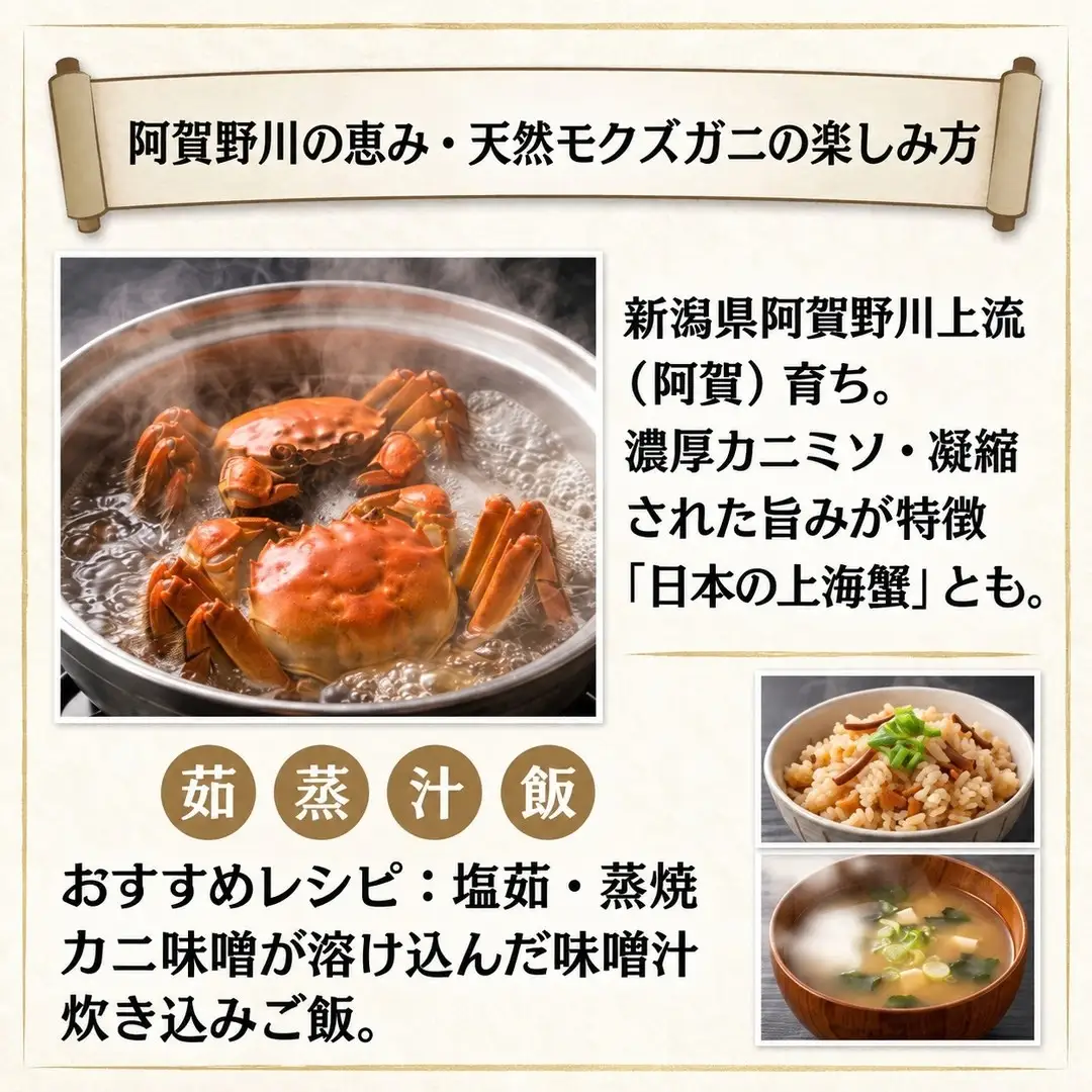 天然モクズガニ 1kg(8匹～12匹) 規格外 オスメス混合 | カニ 蟹 新潟県 五泉市