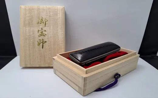 高級本象牙横目（日輪）芯持ち印鑑　18.0mm×90mm（ワニまたはカメケース・桐箱ケース付き）はんこ ハンコ 実印 銀行印 認印 オーダー