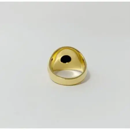 アクセサリー 指輪 (鋳造)K18YG オニキス サイズ 22号【配送不可地域：沖縄県】【1769338】