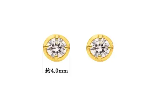 K18 0.2ct ダイヤモンド富士ピアス 41-3230 ピアス  ジュエリー 贈り物 ギフト プレゼント