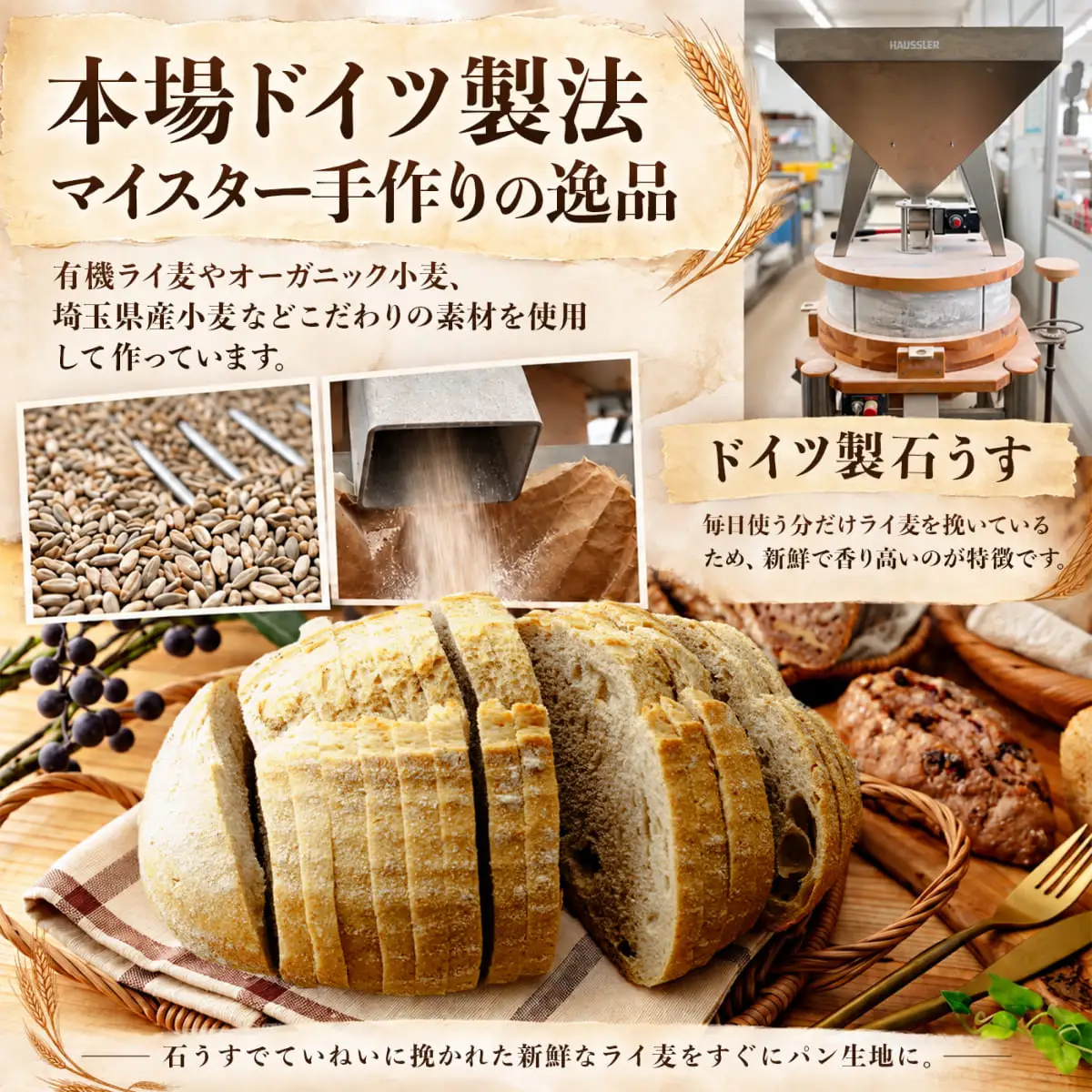 ドイツパン 4種 本格ドイツパンセット アムフルス
