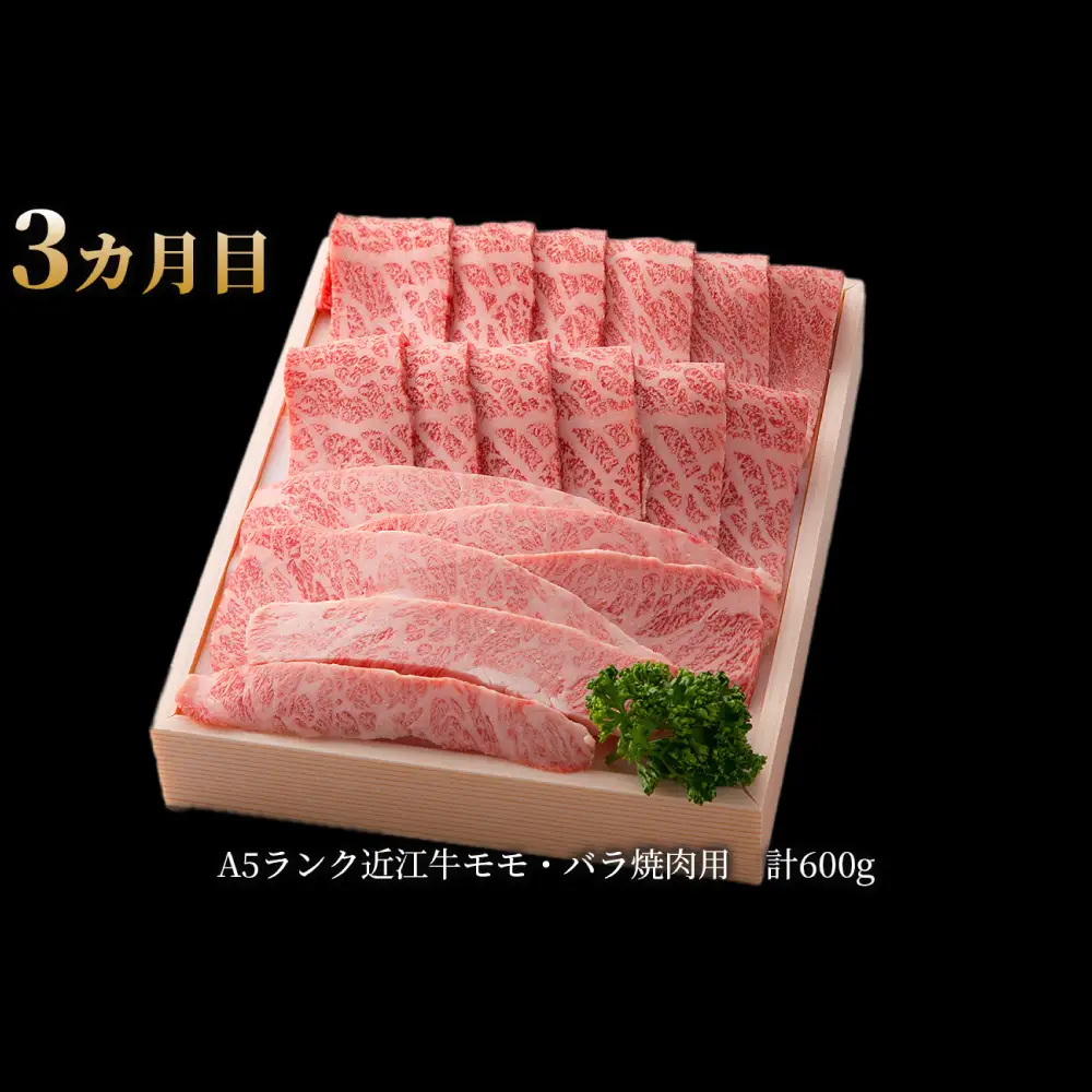 【1カ月毎4回定期便】【髙島屋選定品】近江肉の廣田 近江牛食べ比べコース（A5ランク近江牛3種・ハンバーグ）K163 肩ロース すき焼き しゃぶしゃぶ ハンバーグ バラ モモ 焼肉 ステージング ヒレ ロース