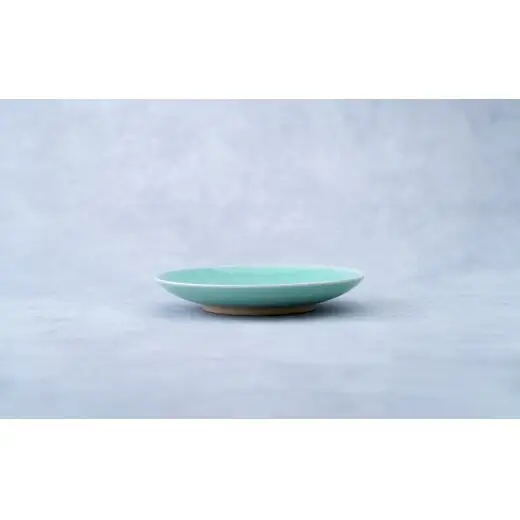有田焼 青磁 翡翠取皿 2枚セット 【茂正工房 梶原大敬】うつわ 器 和食器 磁器 陶器 取り皿 青磁 貫入 手作り 作家もの ギフト ak056