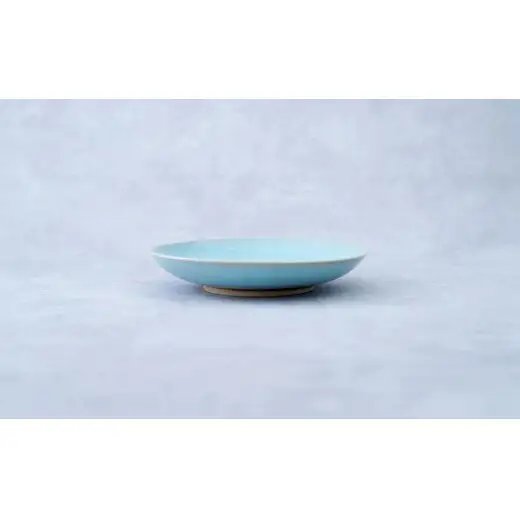有田焼 青磁 天青取皿 2枚セット 【茂正工房 梶原大敬】うつわ 器 和食器 磁器 陶器 取り皿 青磁 作家もの 手作り ギフト 新婚祝い お祝い ak057