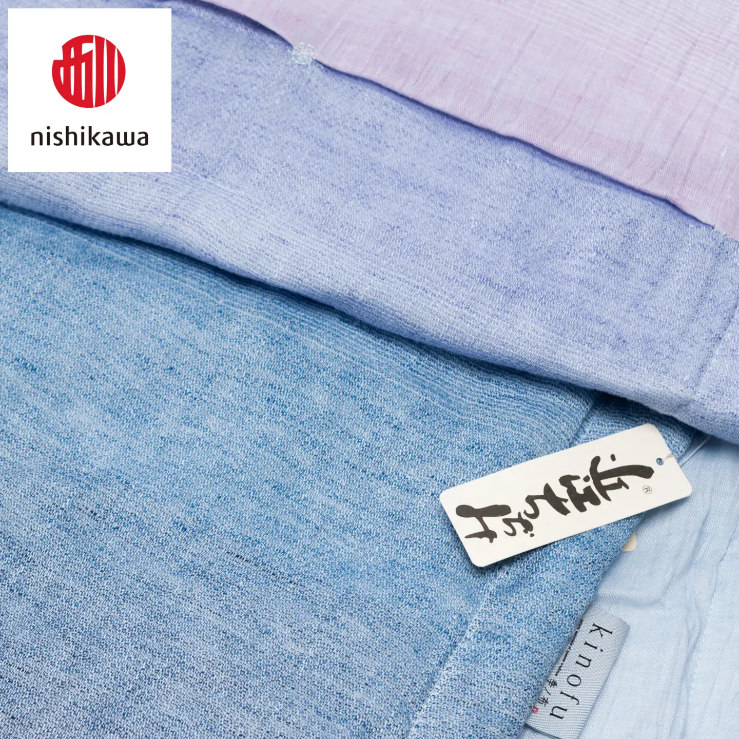 【nishikawa/西川】[季の布］麻肌掛けふとんSLサイズ　ブルーGE02152047　KF2601【P441W】