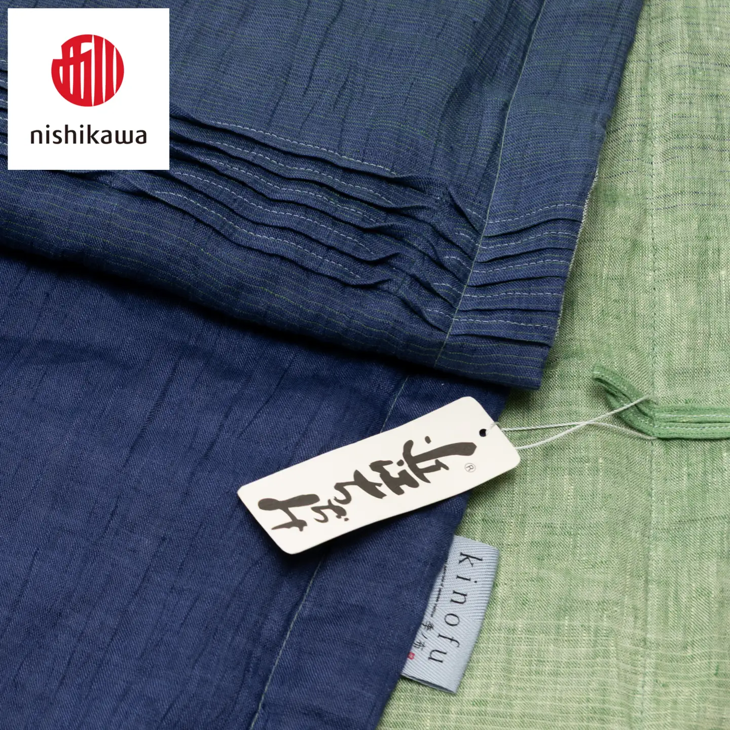 【nishikawa/西川】 [季の布］　麻肌掛けふとんSLサイズ　グリーン AE06302040　KF6601【P443W】