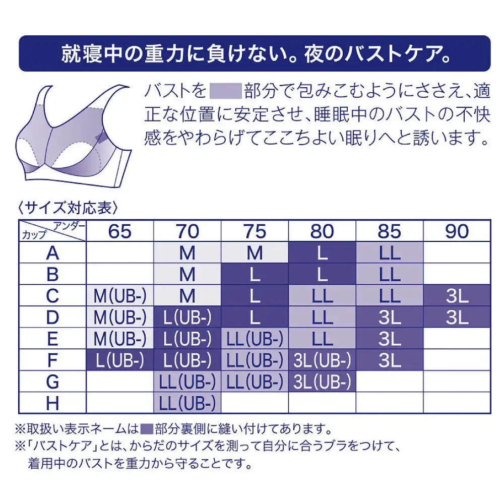 ワコール ナイトアップブラ Lサイズ BE ナイトブラ 京都