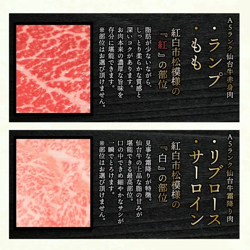 紅白市松すきしゃぶ（2～3人前）最高級A5ランク仙台牛 紅白市松すきしゃぶ（2～3人前） 6枚入り×2箱 すき焼きしゃぶしゃぶ用 薄切り 霜降り 赤身 食べ比べ 肉チョコ