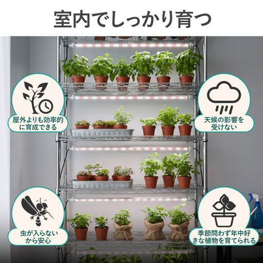 植物育成用LED直管ライト 複数連結可能 簡単設置 SL-G120P｜大阪府貝塚