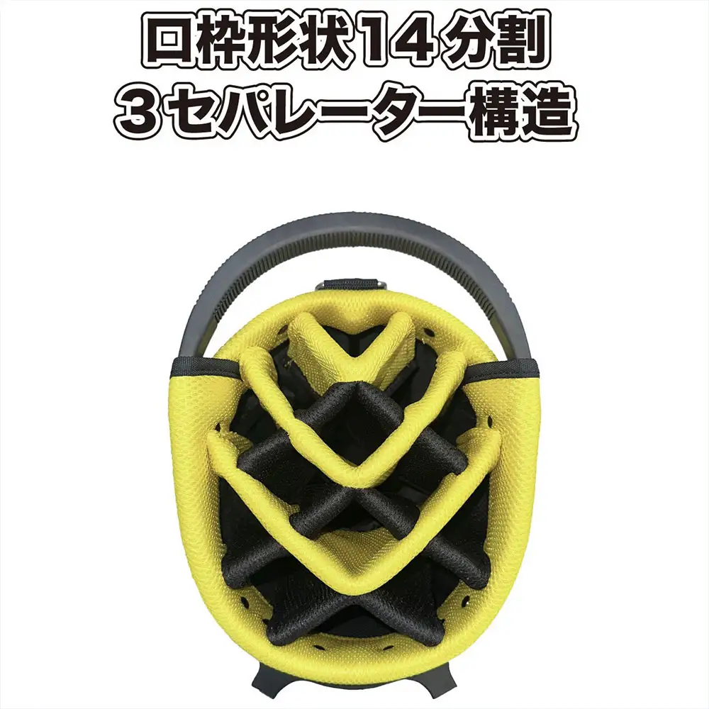 阪神タイガース 9.5型スタンド式キャディバッグ HTCB-6439 ゴルフ ゴルフ用品 スタンドバッグ ゴルフバッグ 機能ポケット付き フード ショルダーベルト グローブホルダー タオルハンガー 名札 14分割 ・ 3セパレーター構造