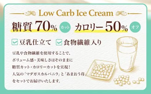 【 シャトレーゼ 】 糖質70%カット!! アイス2種詰め合わせ （ バニラ ・ 苺 ） 合計16個 アイス お菓子 菓子 おかし スイーツ 洋菓子 マダガスカルバニラ あまおう苺 セット 詰合せ 冷凍