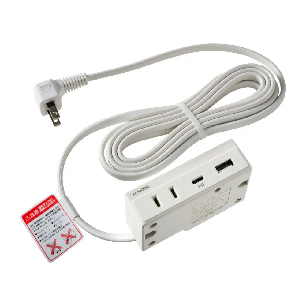 家具用コンセントUSB　FO-UC123(W)
